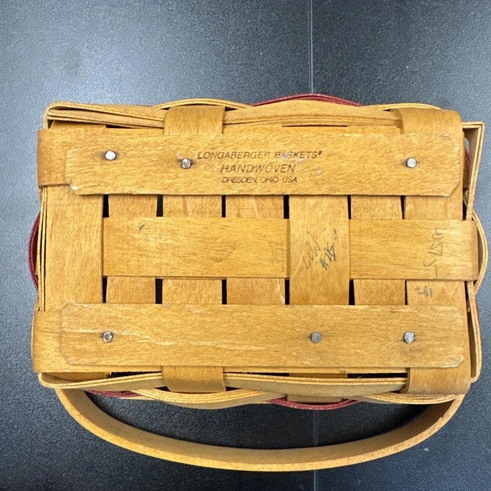 Longaberger 1997 All-American Patriot Collection Basket Small Red Blue 7